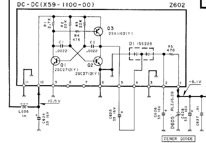 DC-DC board circuit diagram